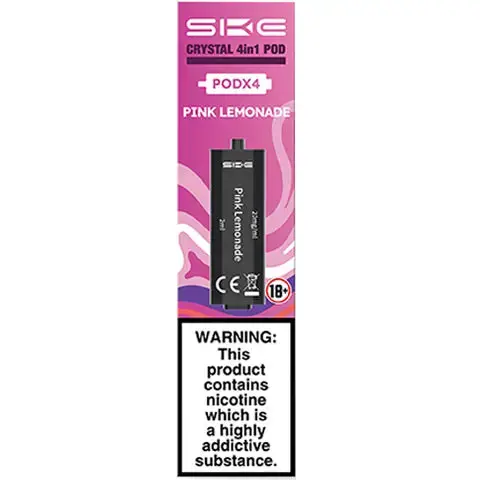 SKE Crystal 2400 4 in 1 Disposable Prefilled Pods | Pink Lemonade